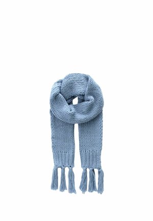 CABLE CHUNKY TASSLED - Sjal / Tørklæder - blue chambray