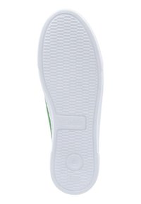 White rubber outsole with a textured pattern, featuring a green accent. Marked with "Gabor" on the side. Flat design, suitable for casual wear.
