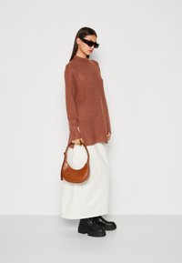 ONLY ONLKATIA LOOSE HIGH NECK  - Džemperis - friar brown melange