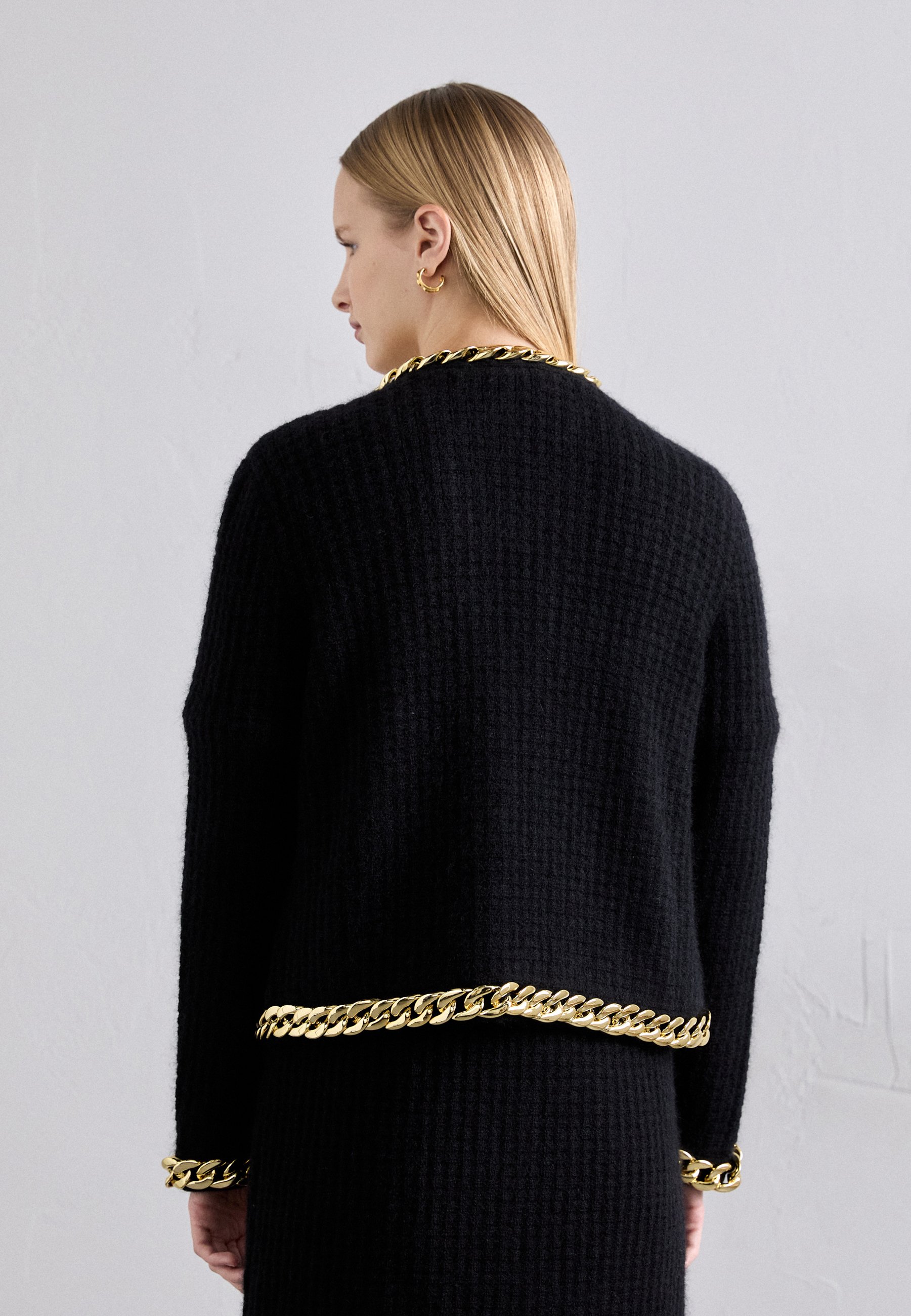 Tory Burch KENDRA CHAIN CARDIGAN - Blazer - black - Zalando