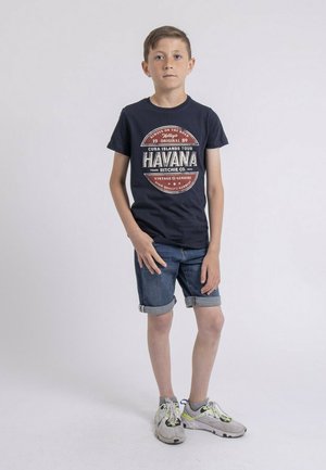 Ritchie Jeans COL ROND NUMATIS-J - T-shirt imprimé - bleu marine