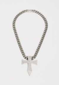 XXL GOTHIC CROSS NECKLACE UNISEX - Colier - white