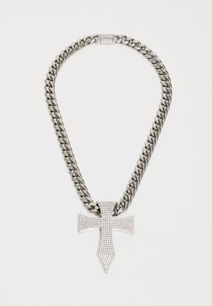 XXL GOTHIC CROSS NECKLACE UNISEX - Ketting - white