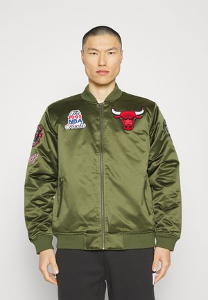 Mitchell & Ness CHICAGO BULLS NBA FLIGHT JACKET - Blouson - dark green