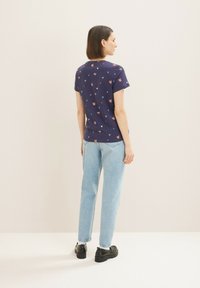 TOM TAILOR T-Shirt print - navy red heart design