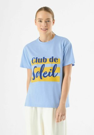 T-shirt print - hellblau