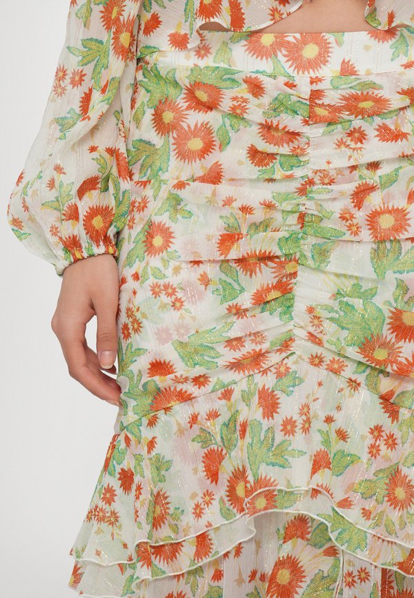 THEA SKIRT - Maxi skirt - marlene batik small ivory2