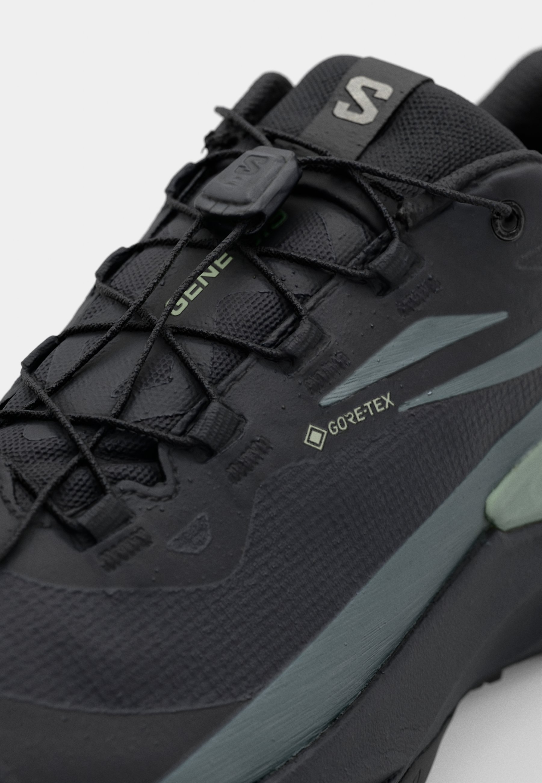 Salomon GENESIS GTX - Trail running shoes - black/agave