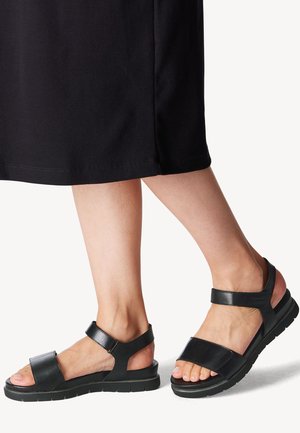 Wedge sandals - black nappa