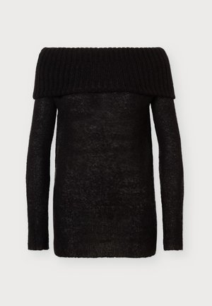 Replay, OFF SHOULDER - Пуловер - black