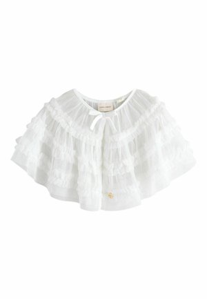 REGULAR FIT-FRILL - Cape - white
