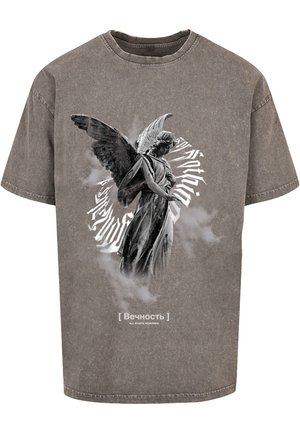 ACID WASHED HEAVY  - T-shirts med print - asphalt