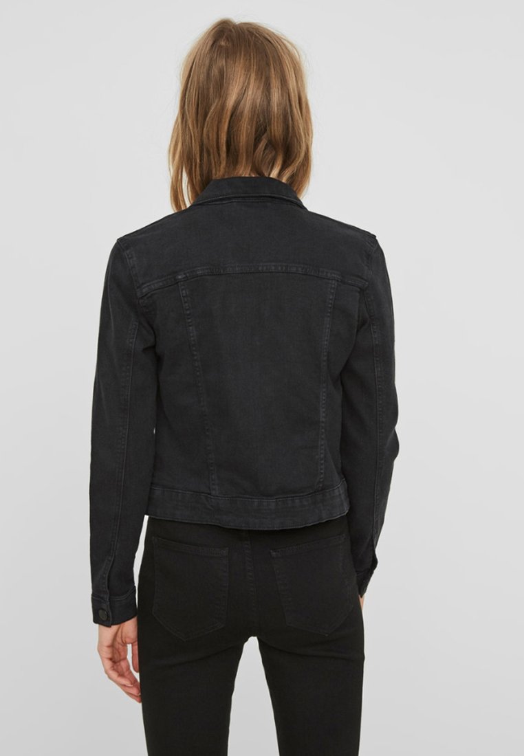 NMDEBRA LS DENIM JACKET Spijkerjas black NMDEBRA LS DENIM JACKET Spijkerjas black