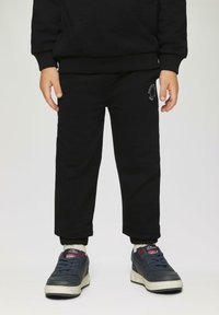 s.Oliver JOGGING MIT KLEINEM PRINT DETAIL - Trainingsbroek - schwarz