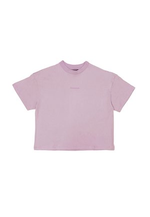 Basic T-shirt - vintage washed purple paste gum
