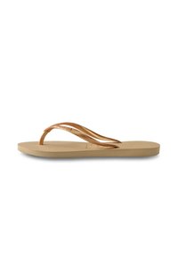 Havaianas SLIM - Sandales tongs - golden beige
