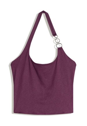 WITH EYELETS - Blúz - dark red