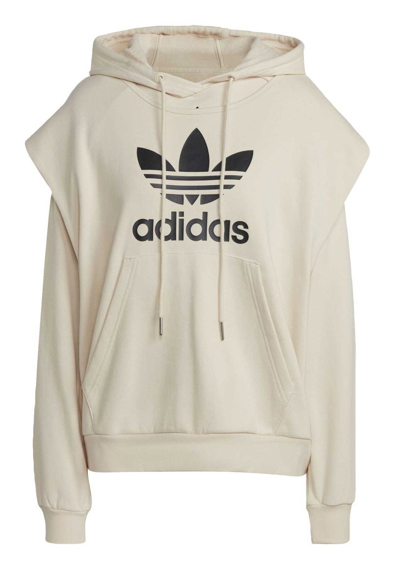 adidas hoodie trefoil white