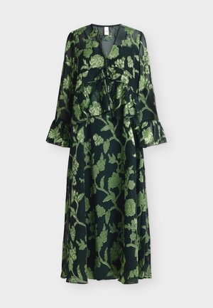 YAS, YASDASH ANKLE DRESS SHOW - Μάξι φόρεμα - black/moss