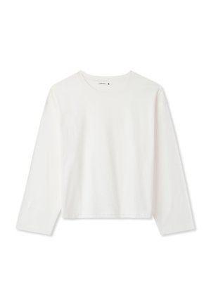 Terranova, T-SHIRT TINTA UNITA - Maglietta a manica lunga - bianco lana