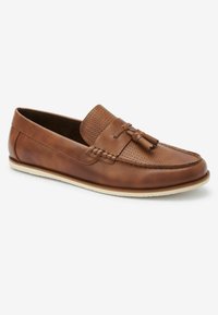 Next EMBOSSED TASSEL LOAFERS - Mokkasiinit - tan brown