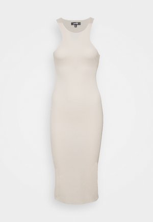 RACER MIDI DRESS - Vestido de punto - cream