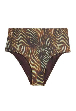 Marks & Spencer, TUMMY CONTROL HIGH WAISTED HIGH LEG BIKINI BOTTOMS. - Bikinibukser - dark green mix