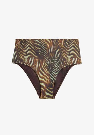 Marks & Spencer, TUMMY CONTROL HIGH WAISTED HIGH LEG BIKINI BOTTOMS. - Bikinibukser - dark green mix