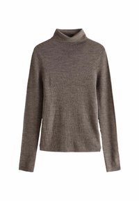 HIGH ROLL NECK - Maglione - neutral brown mole