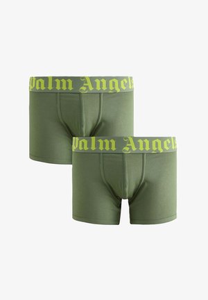 Palm Angels, SHORT TRUNK BIPACK CONTRAST - Boxer aderenti - military