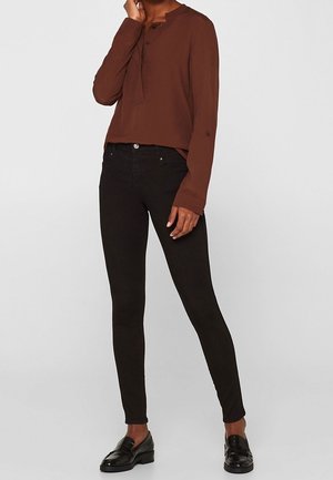 Skinny-Farkut - rinsed denim