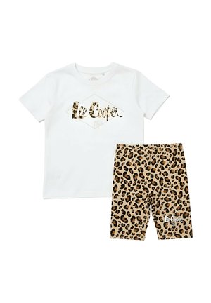 ENSEMBLE IMPRIMÉ - Legging (type pantalon) - blanc