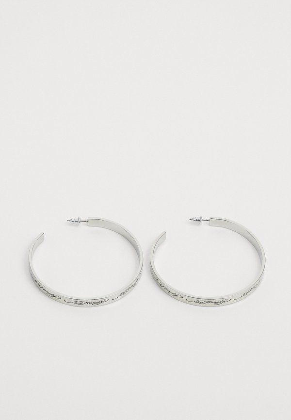 SCROLL LOGO OVERSIZE HOOP EARRINGS PAIR - Earrings2