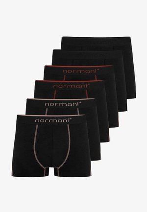 Normani 6 PACK - Kurze Boxershorts - schwarz rot lachs