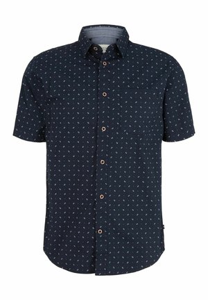 TOM TAILOR KURZARM GEMUSTERTES PRINT DESIGN  - Hemd - navy
