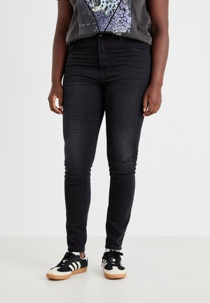 CARFOREVER HIGH  - Uske traperice - black denim