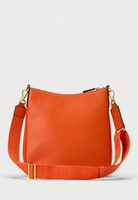 Lauren Ralph Lauren PEBBLED LEATHER LARGE CAMERYN CROSSBODY - Mala a tiracolo - orange