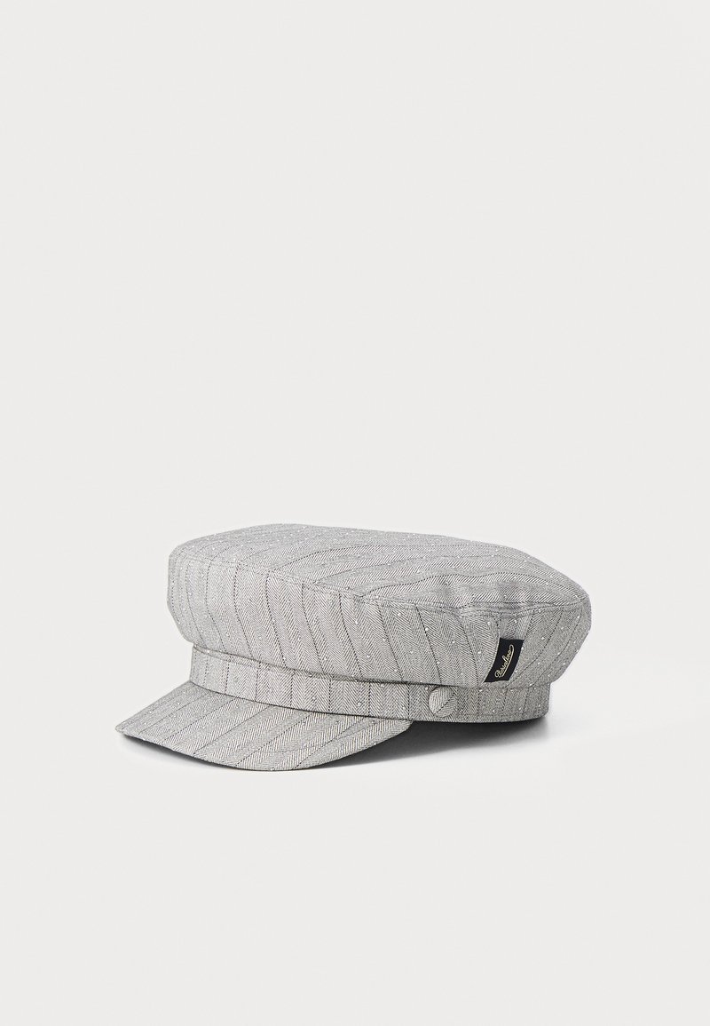 Borsalino BERRETTO FODERATO FASCETTA FRONTALE TESSUTO - Platmale - gessato shiny grigio