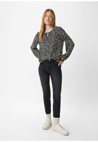 comma casual identity Bluse - schwarz