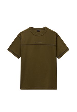 S-UMBRA SS - T-shirt con stampa - dark olive ga
