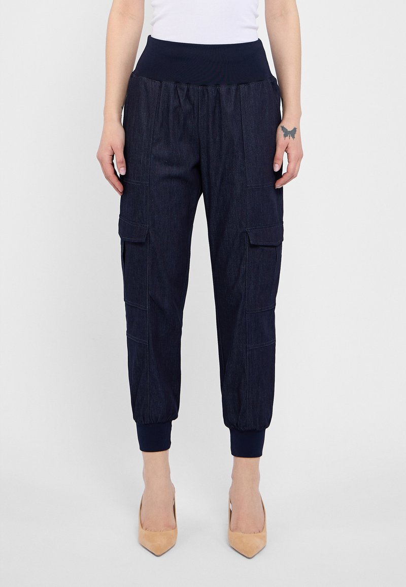 Cinq à Sept GILES PANT - Kargopüksid - raw indigo