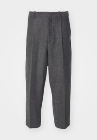 CROP ZOOT PANT VINTA - Bukser - grey melange