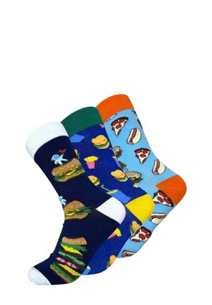 3 PACK BURGERS - Strømper - multi