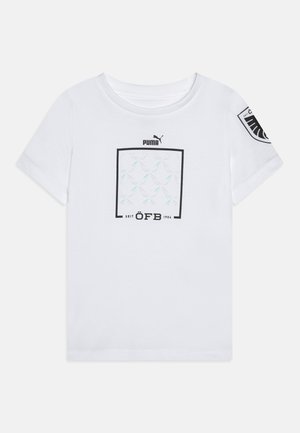 Puma AUSTRIA ÖFB FTBLICONS TEE JR UNISEX - Nationalmannschaft - white/black