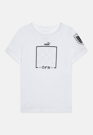 AUSTRIA ÖFB FTBLICONS TEE JR UNISEX - Îmbrăcăminte echipe naționale - white/black