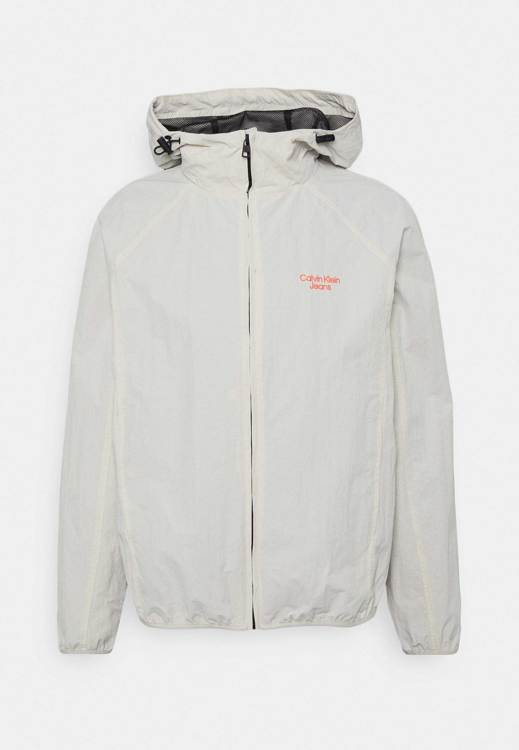 Calvin Klein - Hooded Nylon Windbreaker - Beige - M - Men