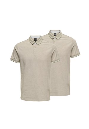 2ER PACK - Poloshirt - chinchilla