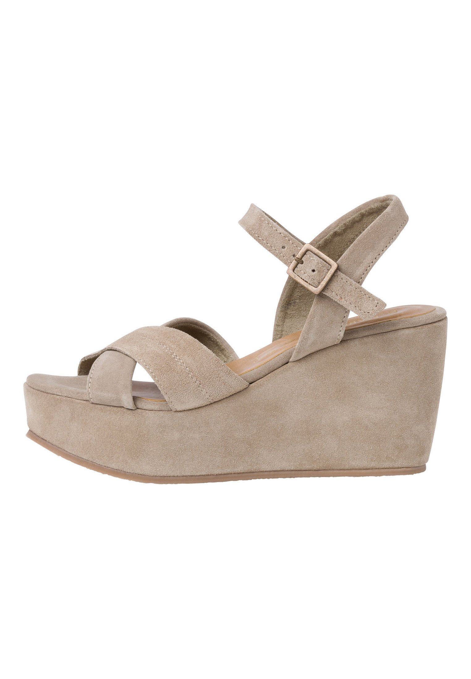 Marco Tozzi Keilsandalette - salvia/beige - Zalando.de