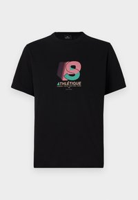 CASUAL FIT ATHLETIC - Print T-shirt - black