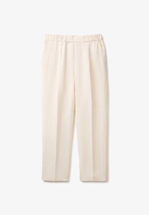 United Colors of Benetton, PULL ON TROUSERS WITH CARROT FIT... - Broek - white